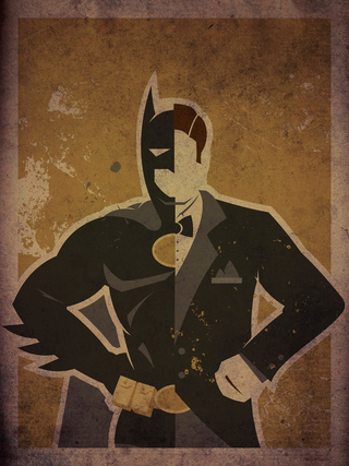 Illustration for article titled Minimalist superhero posters bisect Batgirl and Spider-Man into their alter egos
